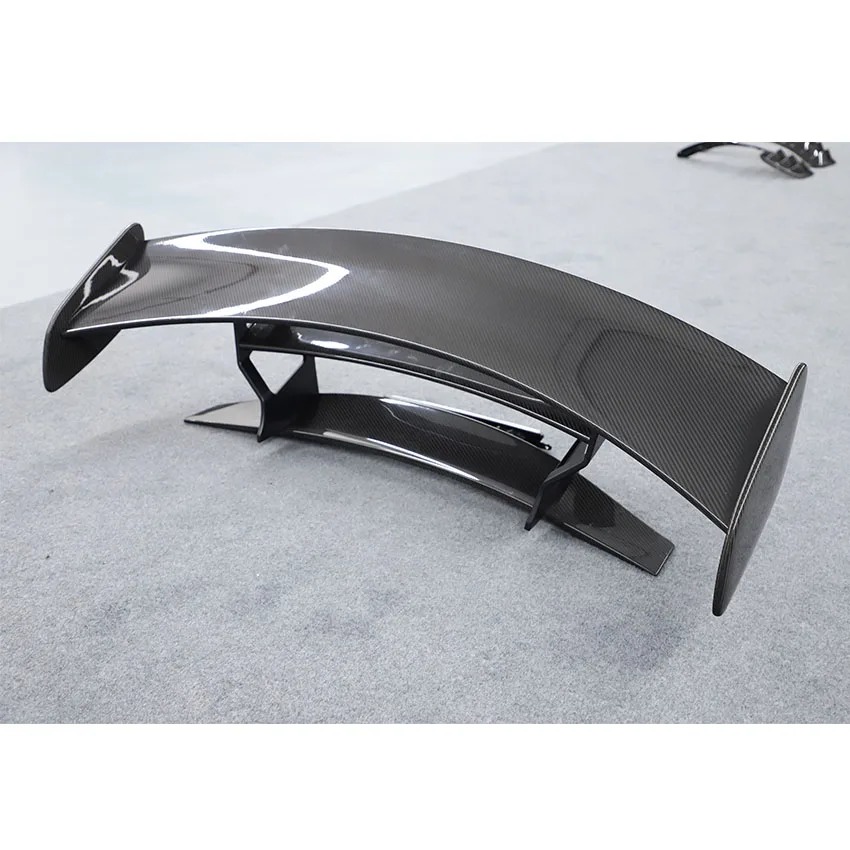Upgrade Car Parts Black Series Style Dry Carbon Fiber Rear Wing Spoiler for   GT GTS Car Body Kit
